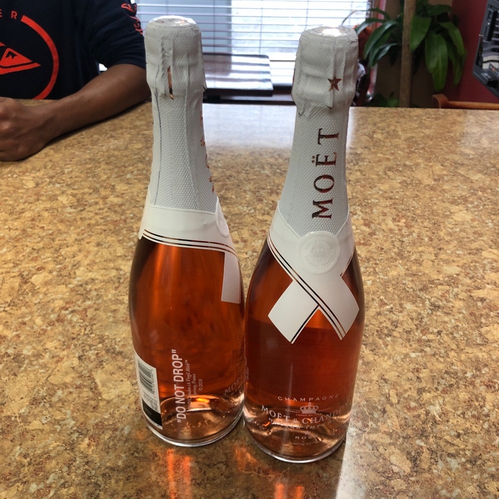 Moët rose limited edition off white collection